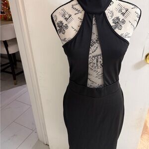 Chic Black Backless Dress